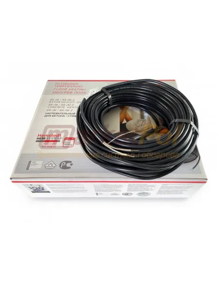 Тонкий нагрівальний кабель Hemstedt Di Si R 12.5/150/12 двожильний, в плитковий клей